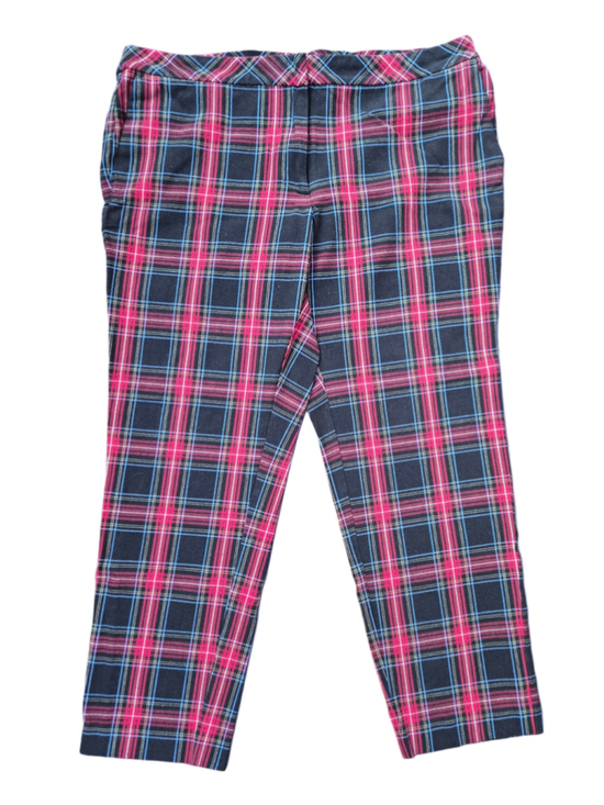 J.Jill Pants - Women's J.Jill Plaid Trousers Size 14 Black Red